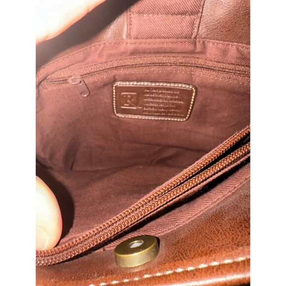 Relic Vintage Cottage Core Handwoven Bag with Wooden Handles and Crossbody Strap - Picture 8 of 13